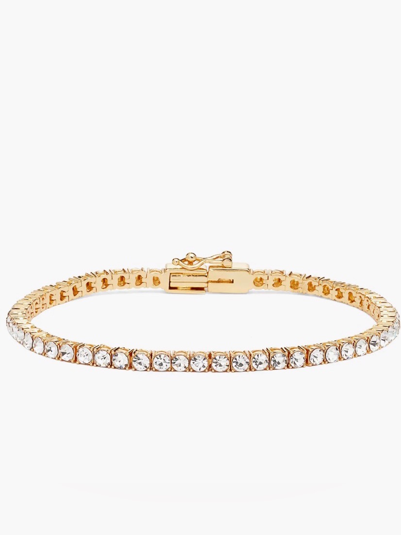 Nwot Nordstrom Cubic Zirconia Gold Tennis Bracelet